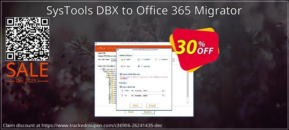 SysTools DBX to Office 365 Migrator coupon on National Walking Day promotions
