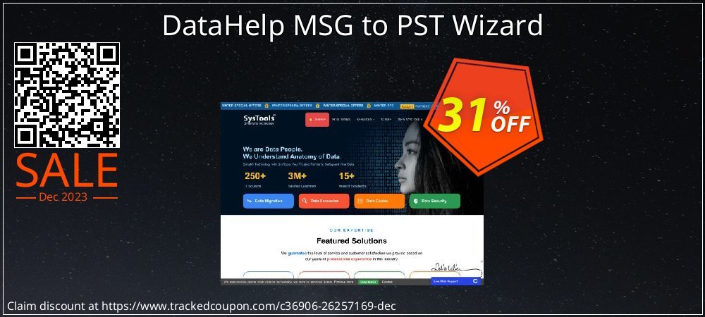 DataHelp MSG to PST Wizard coupon on National Smile Day offer