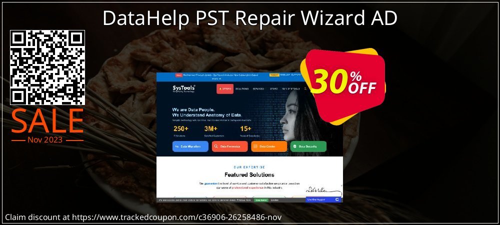DataHelp PST Repair Wizard AD coupon on World Party Day offering discount