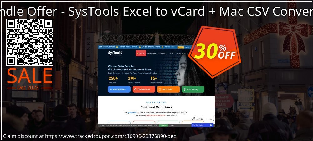 Bundle Offer - SysTools Excel to vCard + Mac CSV Converter coupon on National Walking Day offering discount