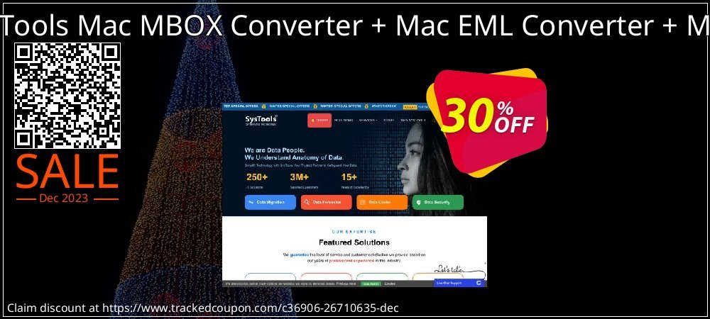 Bundle Offer - SysTools Mac MBOX Converter + Mac EML Converter + Mac OLM Converter coupon on National Walking Day offer