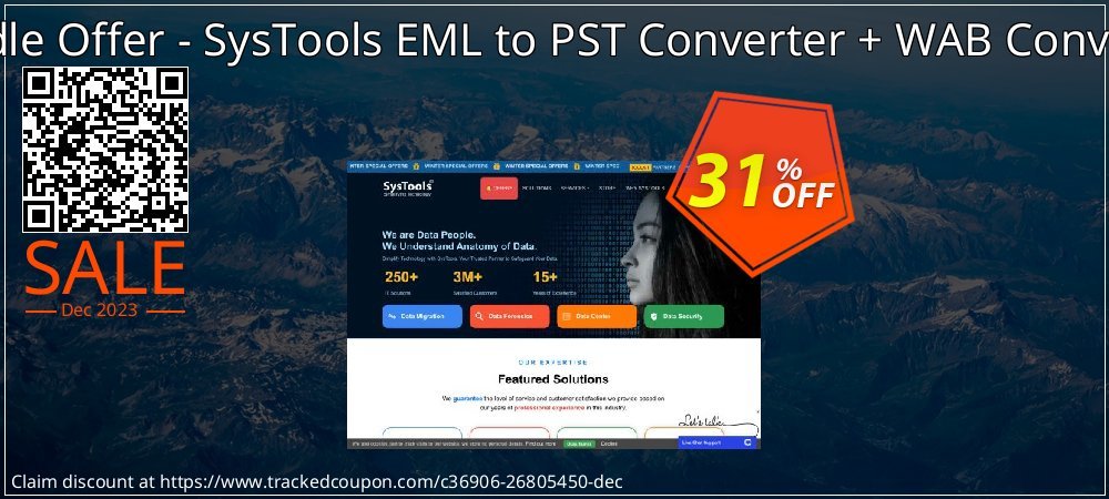 Bundle Offer - SysTools EML to PST Converter + WAB Converter coupon on National Walking Day offer