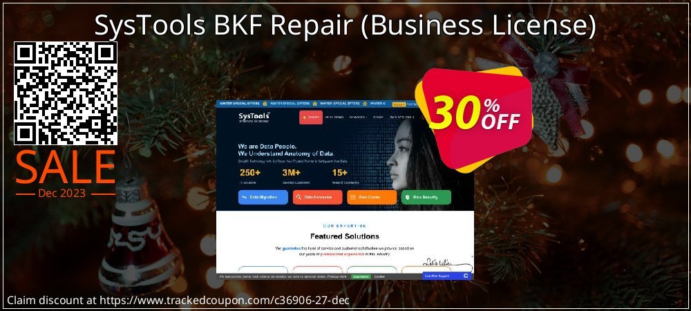 SysTools BKF Repair - Business License  coupon on World Day of Music deals
