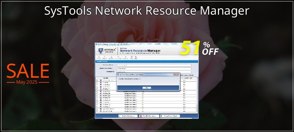 SysTools Network Resource Manager coupon on World Party Day sales