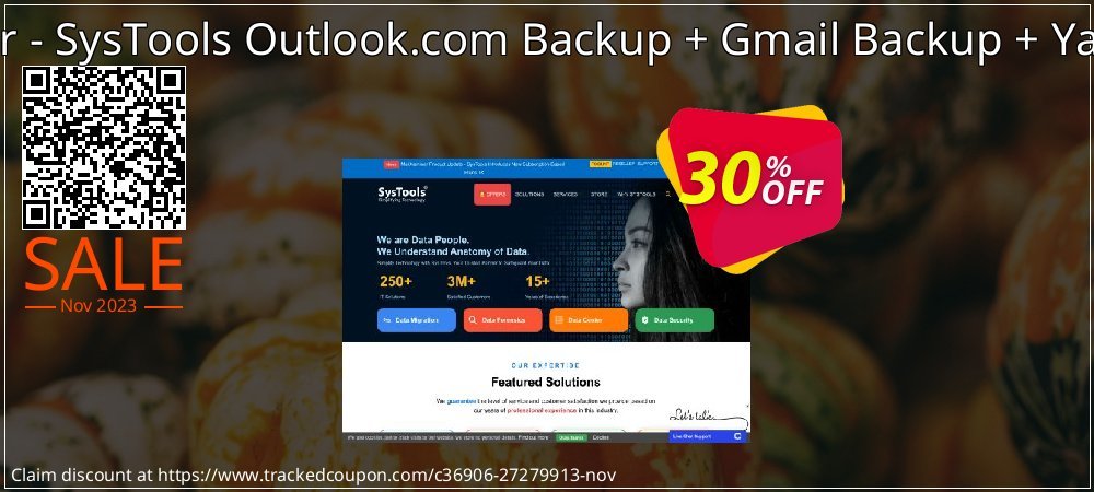 Bundle Offer - SysTools Outlook.com Backup + Gmail Backup + Yahoo backup coupon on Easter Day discount