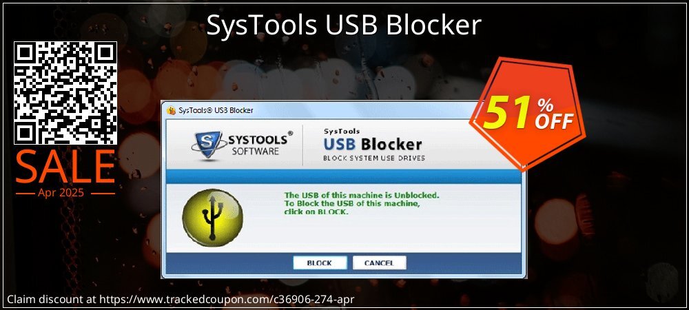 SysTools USB Blocker coupon on Tell a Lie Day discount