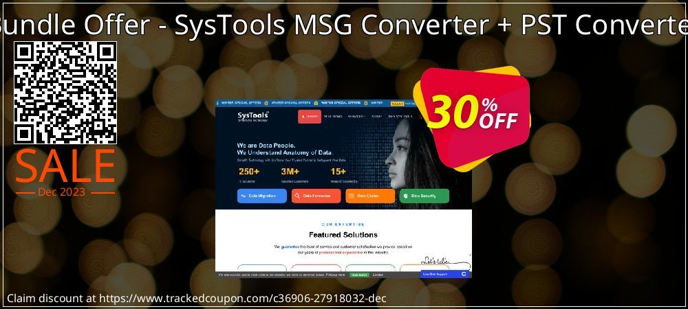 Bundle Offer - SysTools MSG Converter + PST Converter coupon on Working Day offering sales