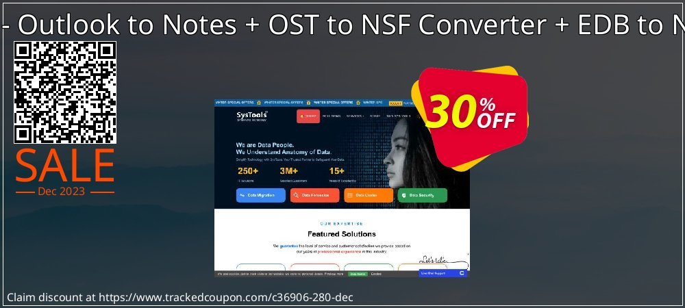 Bundle Offer - Outlook to Notes + OST to NSF Converter + EDB to NSF Converter coupon on World Backup Day promotions