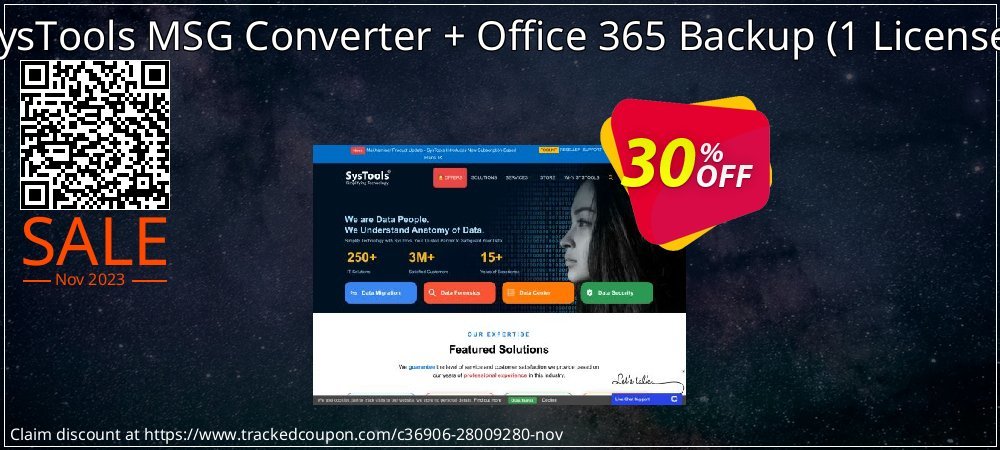 SysTools MSG Converter + Office 365 Backup - 1 License  coupon on National Walking Day deals