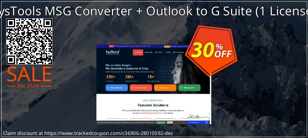 SysTools MSG Converter + Outlook to G Suite - 1 License  coupon on April Fools' Day promotions