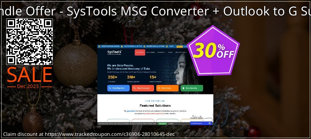 Bundle Offer - SysTools MSG Converter + Outlook to G Suite coupon on National Walking Day discounts