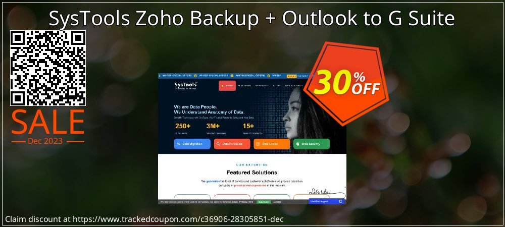 SysTools Zoho Backup + Outlook to G Suite coupon on World Party Day offering discount