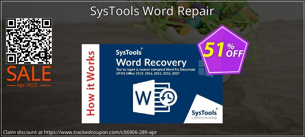 SysTools Word Repair coupon on April Fools' Day promotions