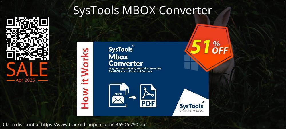 SysTools MBOX Converter coupon on National Walking Day deals