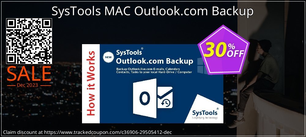 SysTools MAC Outlook.com Backup coupon on Emoji Day discount