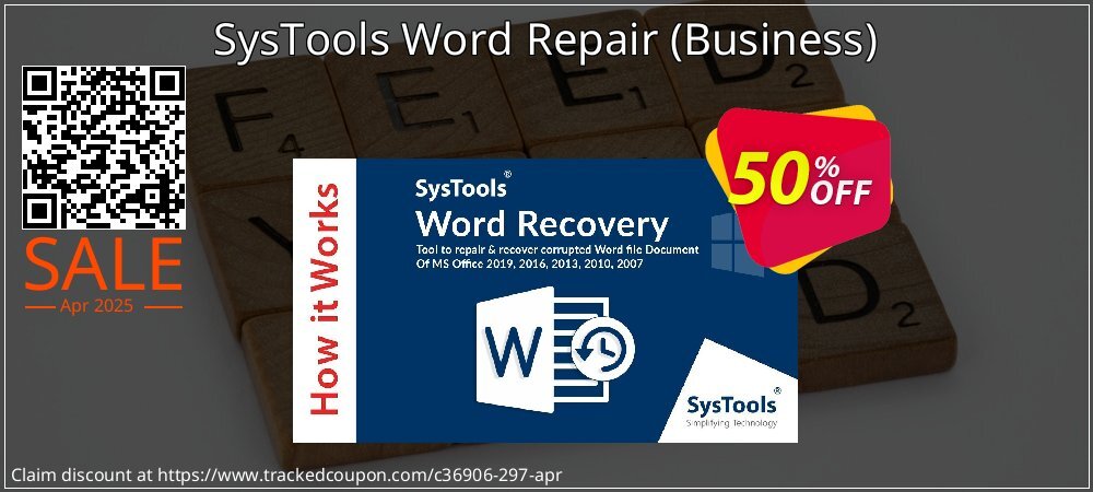 SysTools Word Repair - Business  coupon on April Fools' Day promotions