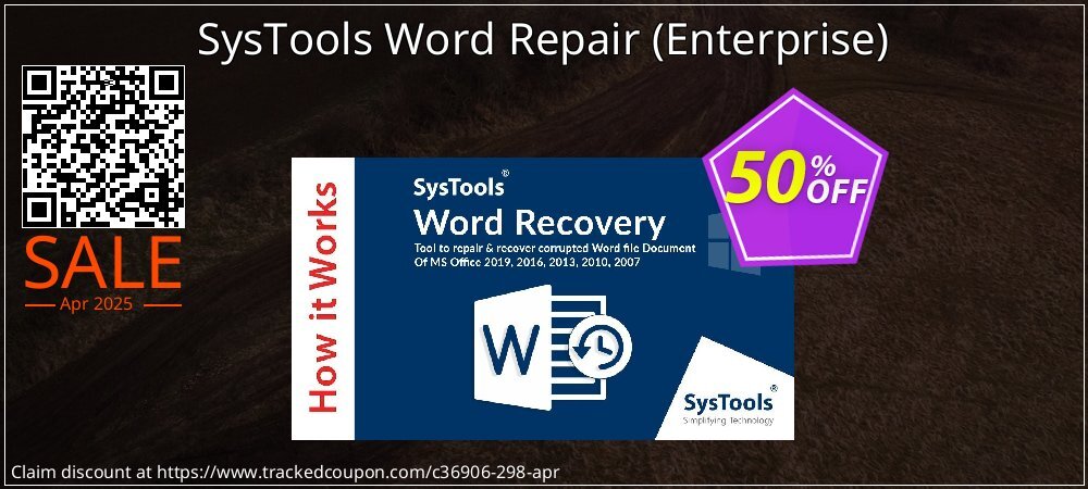 SysTools Word Repair - Enterprise  coupon on Virtual Vacation Day promotions