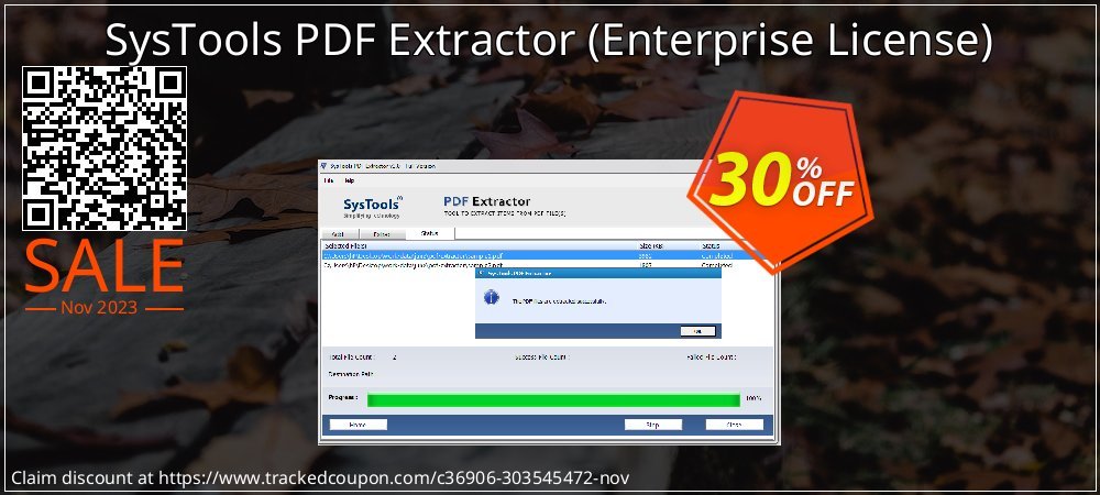 SysTools PDF Extractor - Enterprise License  coupon on World Hello Day discount