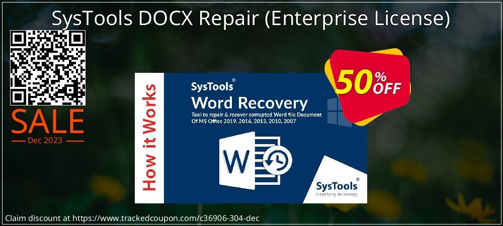 SysTools DOCX Repair - Enterprise License  coupon on Tell a Lie Day super sale