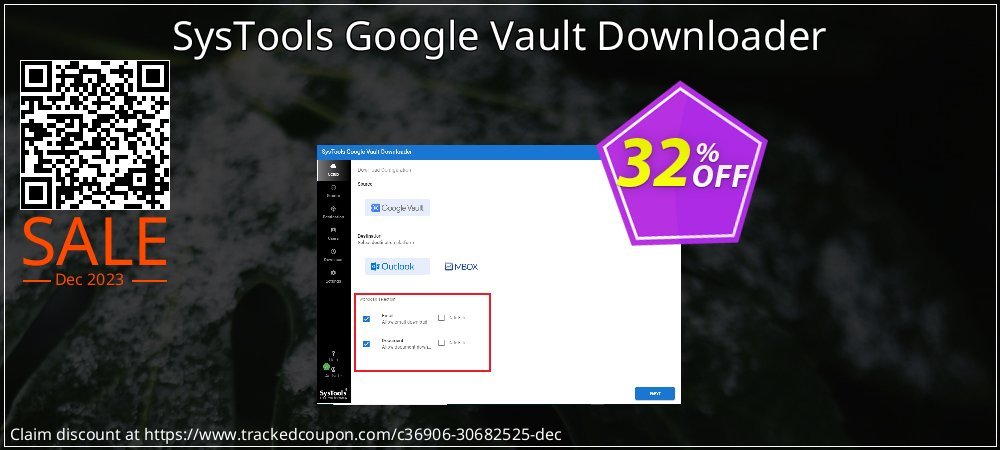 SysTools Google Vault Downloader coupon on National Walking Day discount