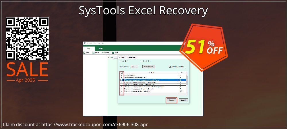 SysTools Excel Recovery coupon on Easter Day deals