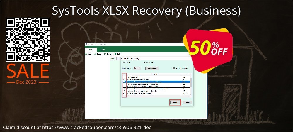 SysTools XLSX Recovery - Business  coupon on National Cheese Day discounts