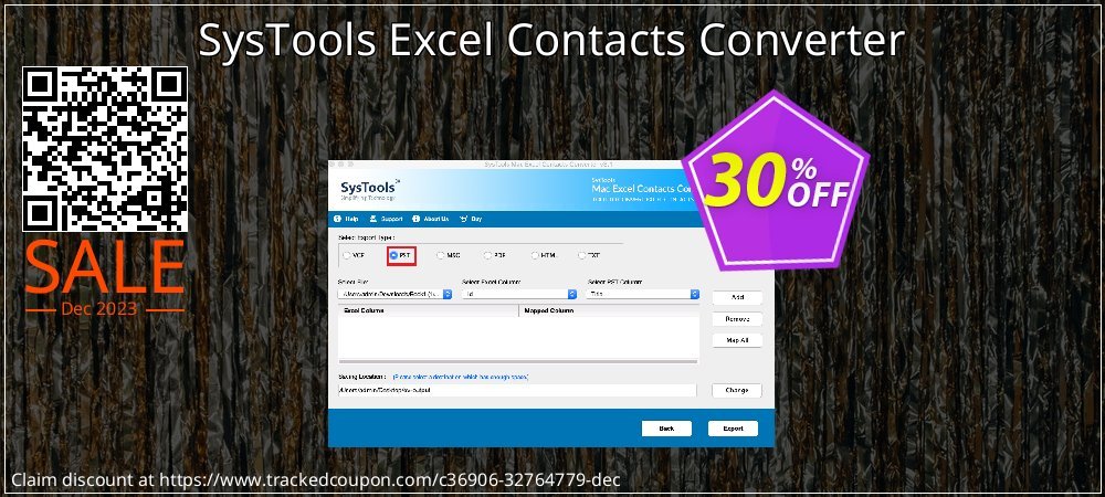 SysTools Excel Contacts Converter coupon on World Password Day sales