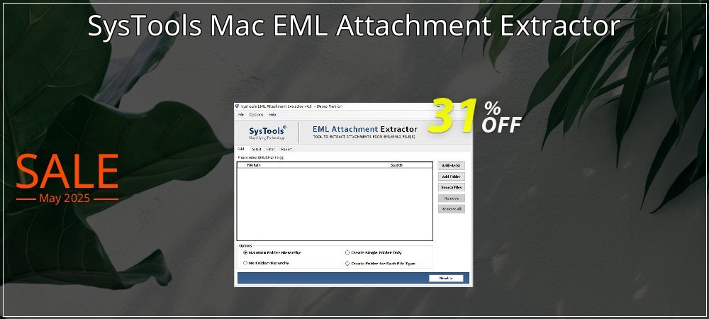 SysTools Mac EML Attachment Extractor coupon on National Loyalty Day offering sales