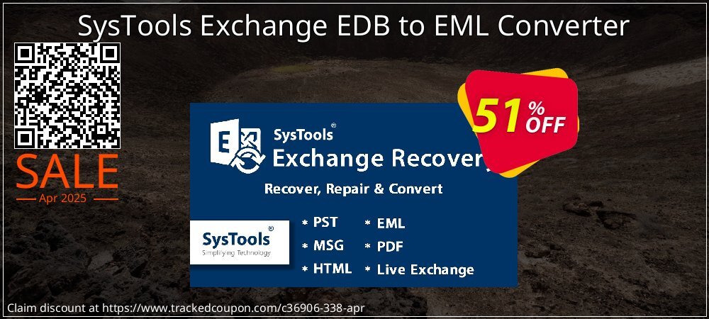 SysTools Exchange EDB to EML Converter coupon on Virtual Vacation Day discount