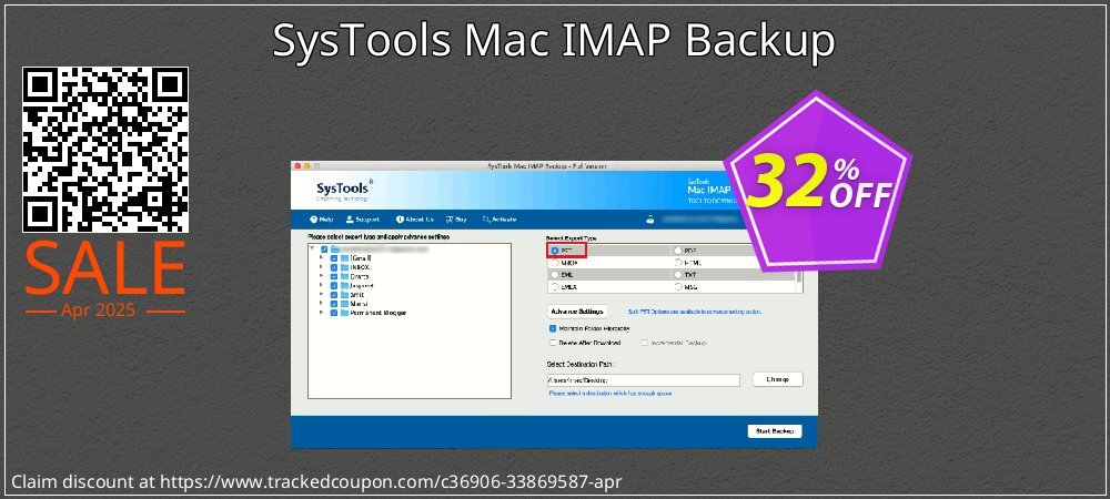 SysTools Mac IMAP Backup coupon on April Fools' Day discount