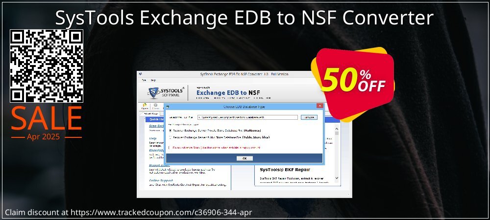 SysTools Exchange EDB to NSF Converter coupon on World Password Day offer