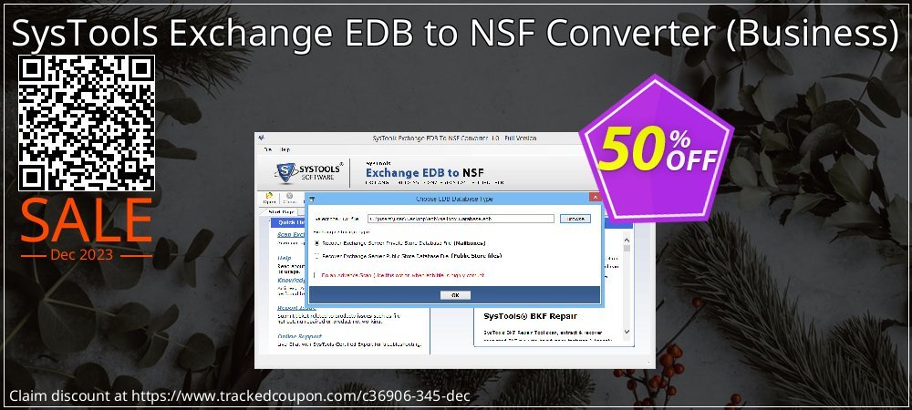 SysTools Exchange EDB to NSF Converter - Business  coupon on National Walking Day offer