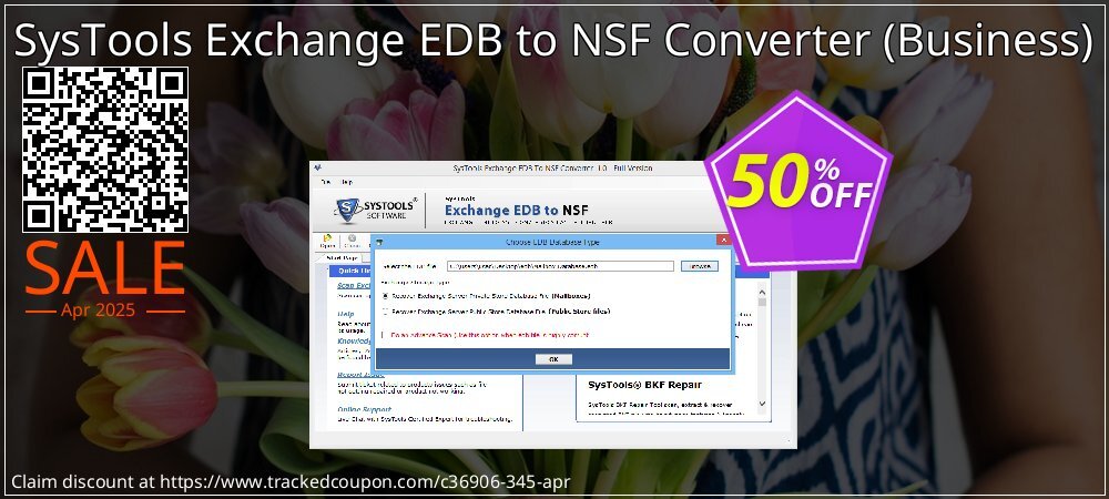 SysTools Exchange EDB to NSF Converter - Business  coupon on Mother Day discount
