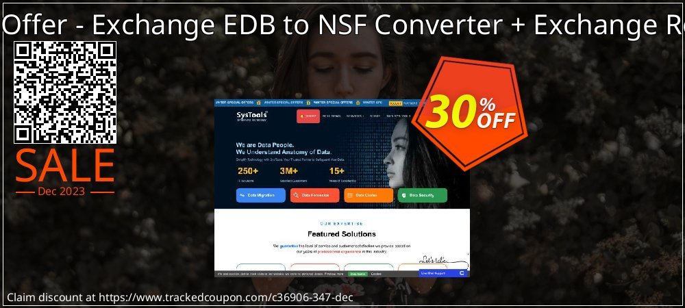Bundle Offer - Exchange EDB to NSF Converter + Exchange Recovery coupon on Working Day offering sales