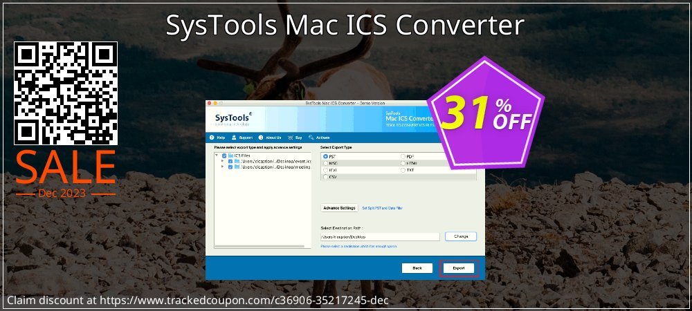 Claim 31% OFF SysTools Mac ICS Converter Coupon discount August, 2021
