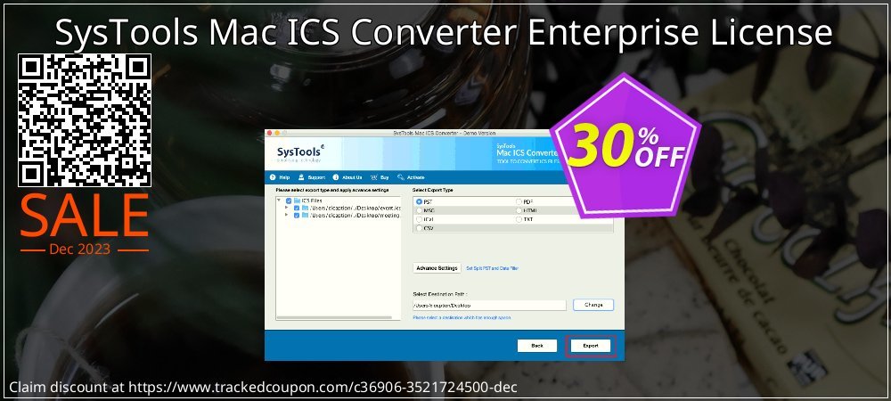Claim 30% OFF SysTools Mac ICS Converter Enterprise License Coupon discount August, 2021