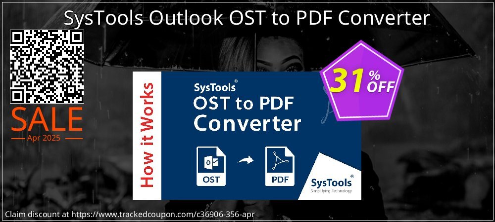 SysTools Outlook OST to PDF Converter coupon on Palm Sunday discount