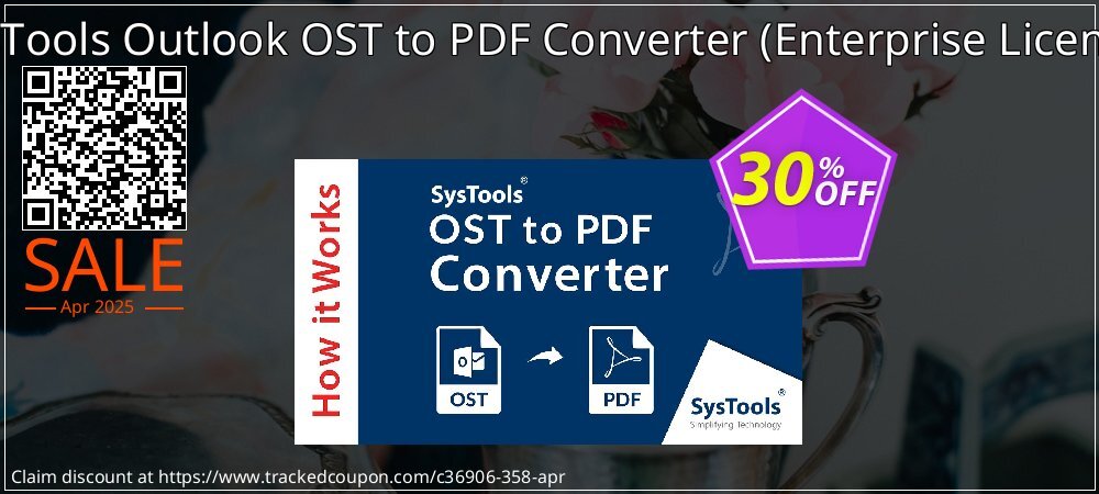 SysTools Outlook OST to PDF Converter - Enterprise License  coupon on Easter Day super sale