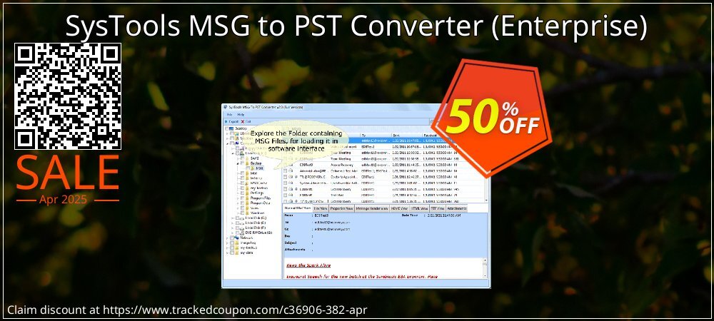 SysTools MSG to PST Converter - Enterprise  coupon on April Fools' Day discount