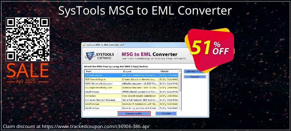 SysTools MSG to EML Converter coupon on National Loyalty Day promotions