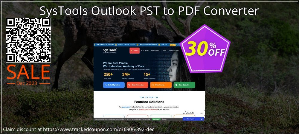 SysTools Outlook PST to PDF Converter coupon on Working Day offering sales