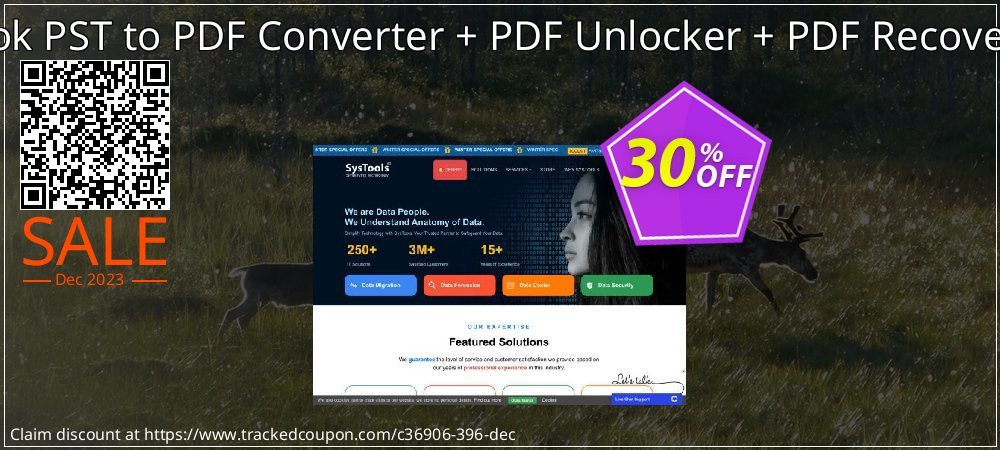 Bundle Offer - Outlook PST to PDF Converter + PDF Unlocker + PDF Recovery - Business License  coupon on World Party Day promotions
