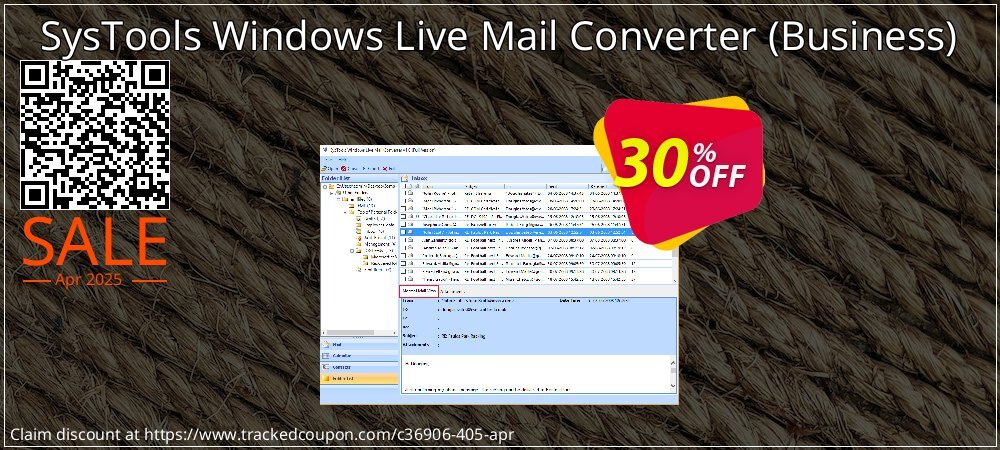 SysTools Windows Live Mail Converter - Business  coupon on National Walking Day promotions