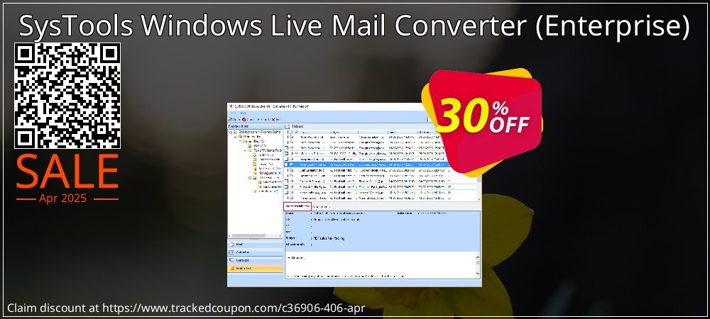 SysTools Windows Live Mail Converter - Enterprise  coupon on World Party Day sales