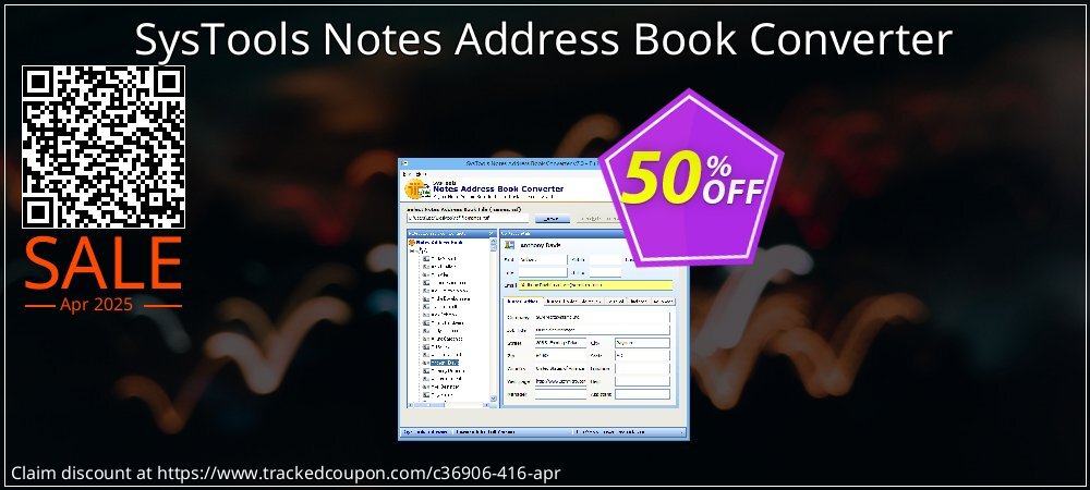 SysTools Notes Address Book Converter coupon on National Loyalty Day offer