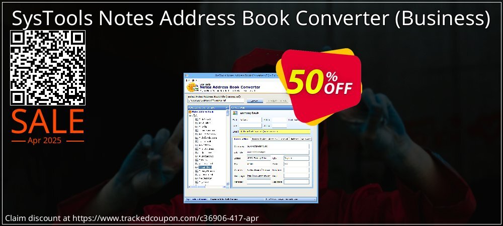 SysTools Notes Address Book Converter - Business  coupon on April Fools' Day offer