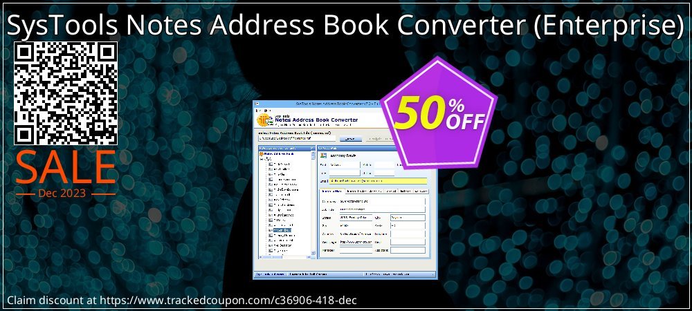 SysTools Notes Address Book Converter - Enterprise  coupon on Easter Day discount