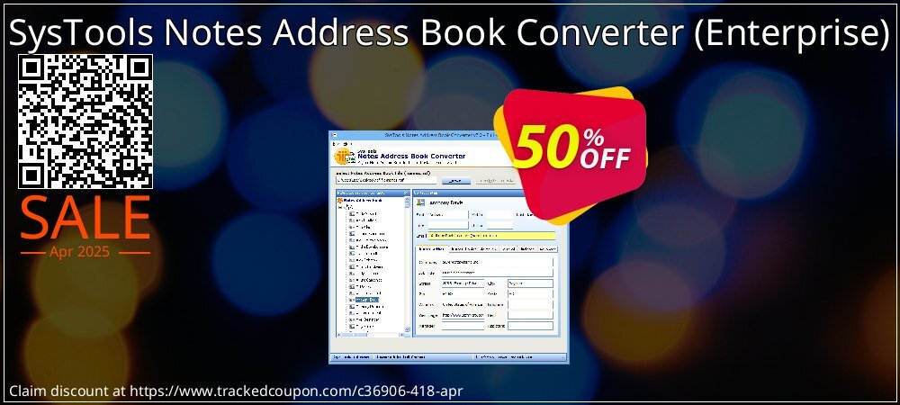 SysTools Notes Address Book Converter - Enterprise  coupon on Easter Day discount