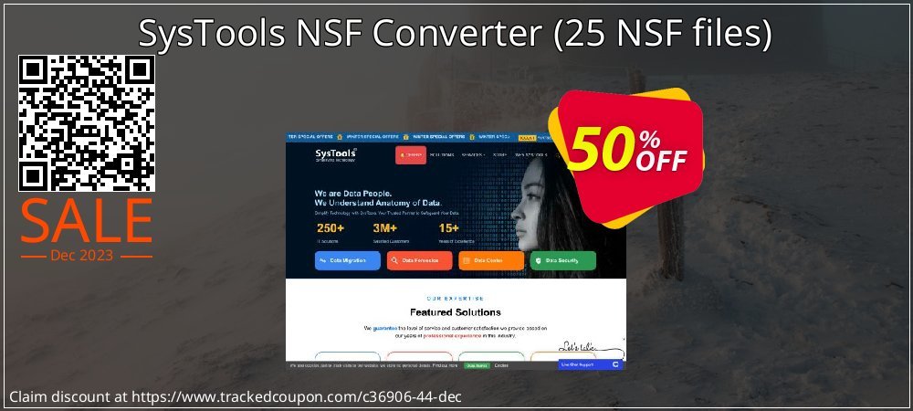 SysTools NSF Converter - 25 NSF files  coupon on Father's Day sales