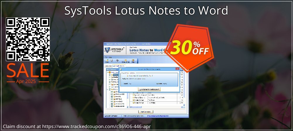 SysTools Lotus Notes to Word coupon on World Party Day offering discount